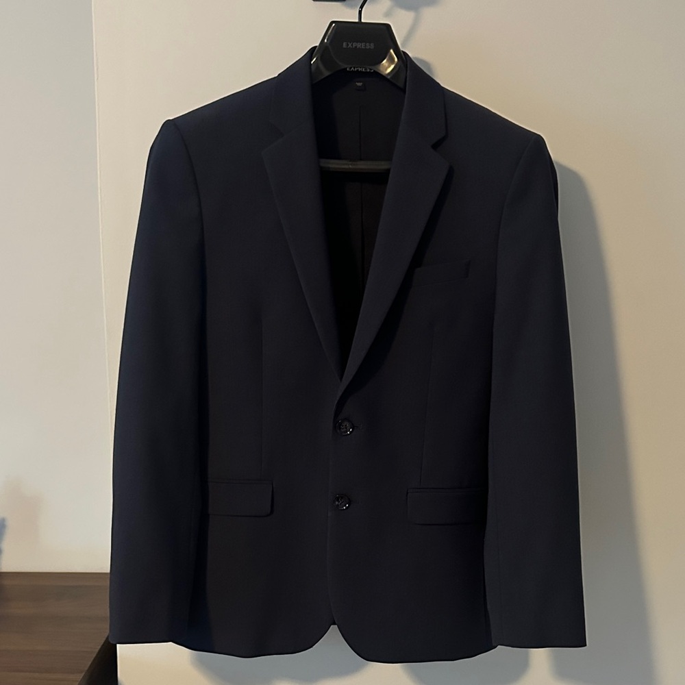 Express Men's Dark Blue Sport Coat 36S